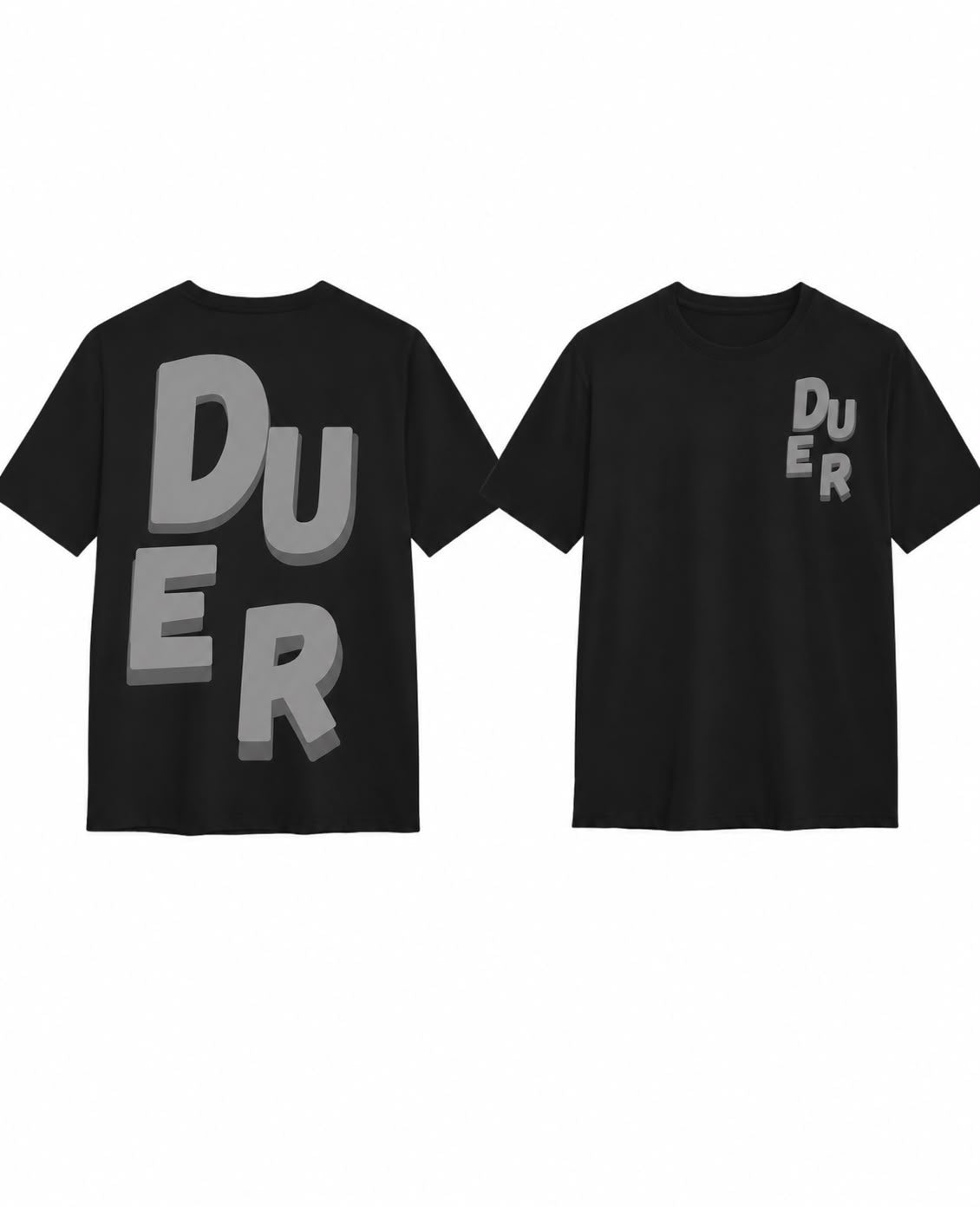 Camisa DUER Negra Con gris