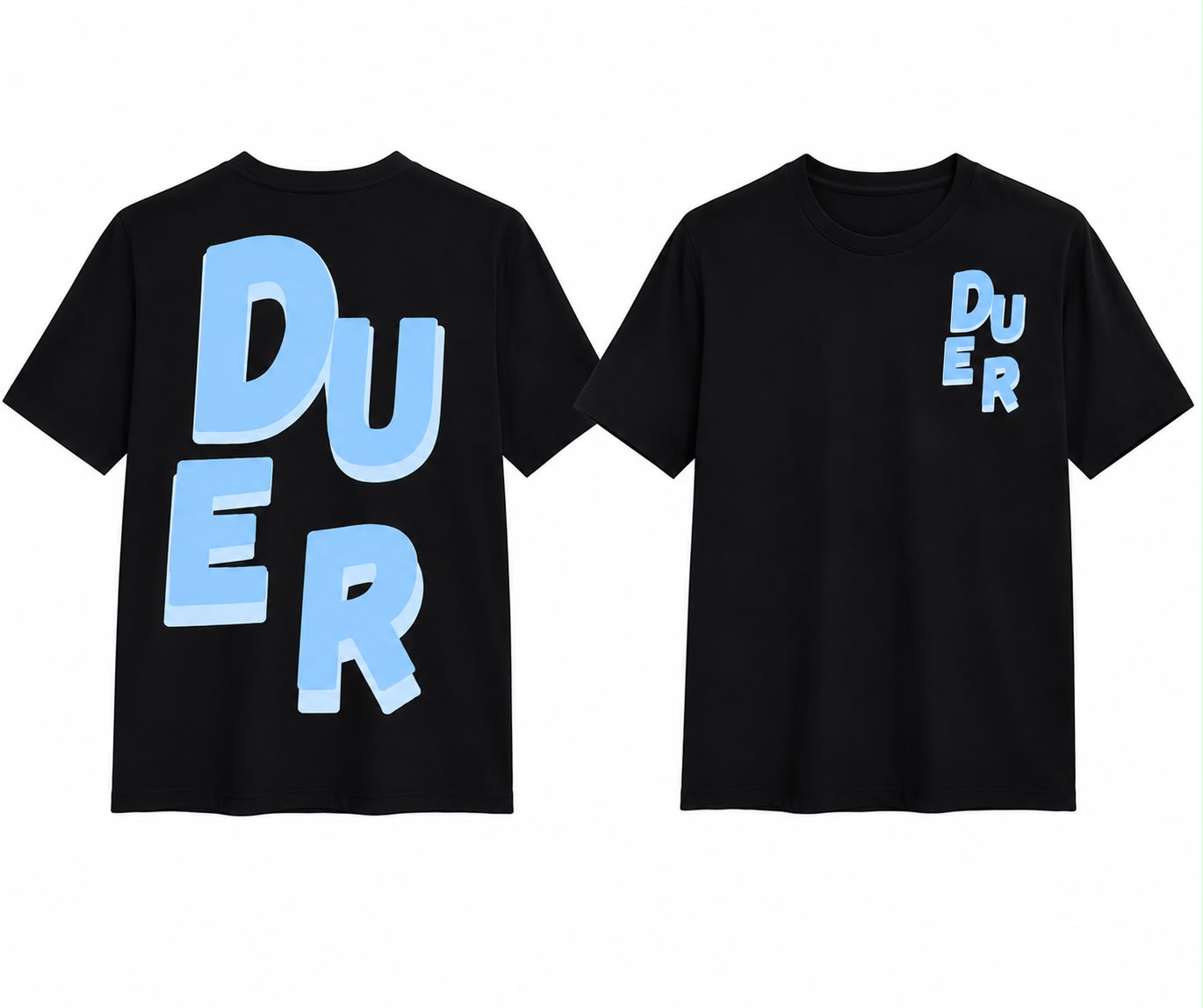 Camisa DUER Negra con Azul